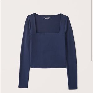 ABERCROMBIE | Double-Layered Seamless Fabric Squareneck Top